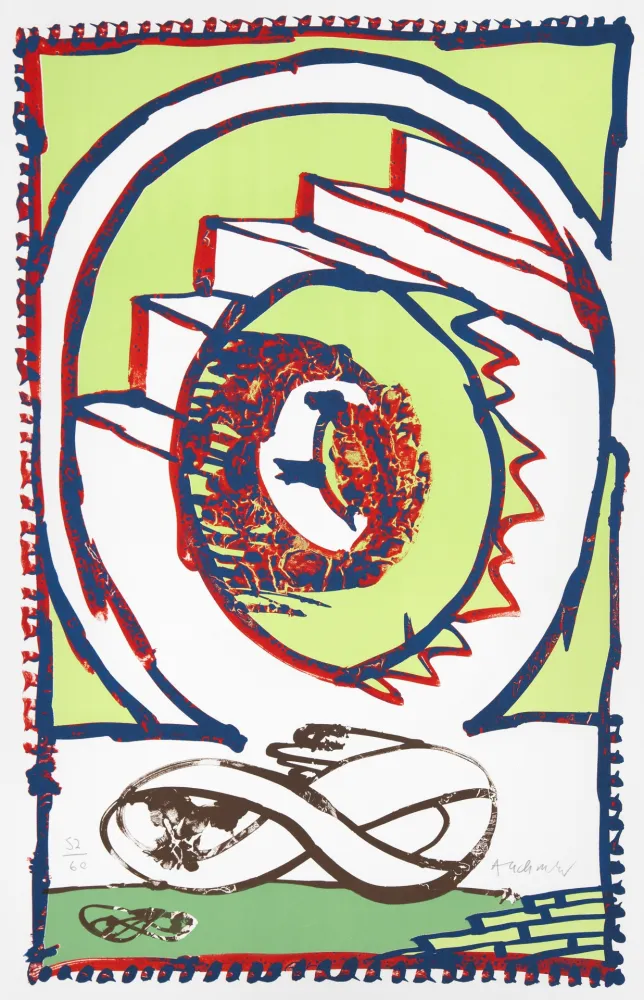 Litografía Alechinsky - Moebius