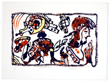 Litografía Alechinsky - Morceaux Choisis