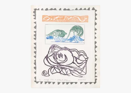 Grabado Alechinsky - Morsures VII