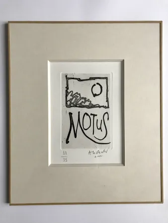 Grabado Alechinsky - Motus