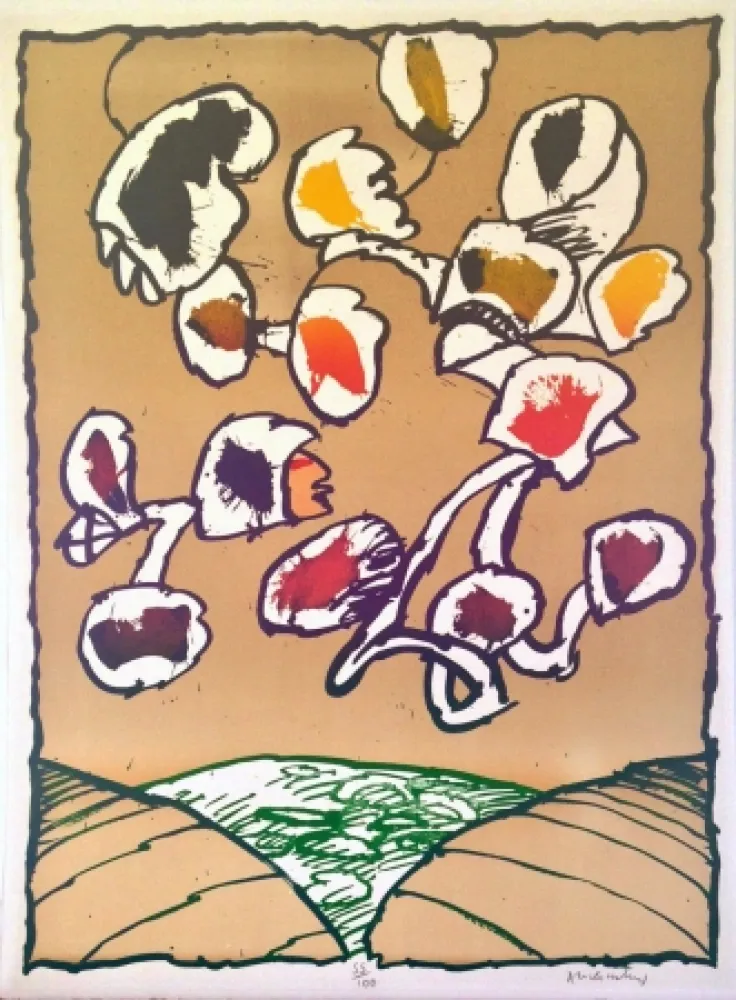 Litografía Alechinsky - Objet volant N° 3