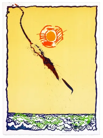 Litografía Alechinsky - Objets Volants