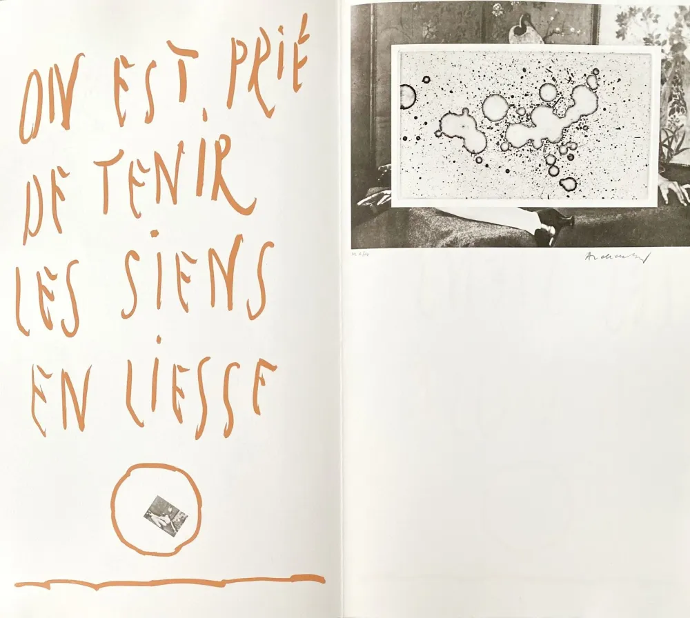 Aguafuerte Alechinsky - On est prié de tenir les siens en liesse