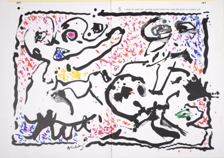 Litografía Alechinsky - One Cent life, 1964