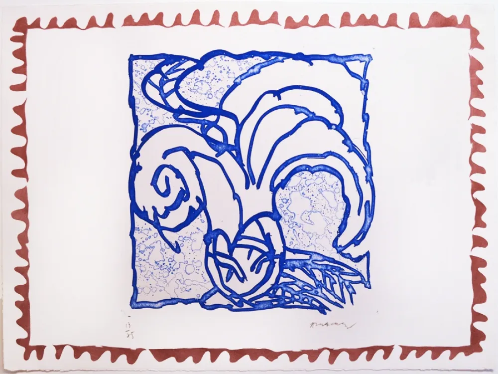 Grabado Alechinsky - Orange de Binche