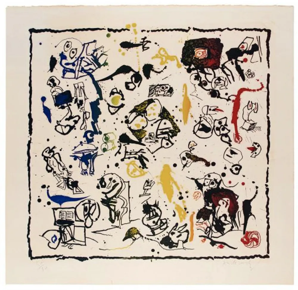 Litografía Alechinsky - Panoplie