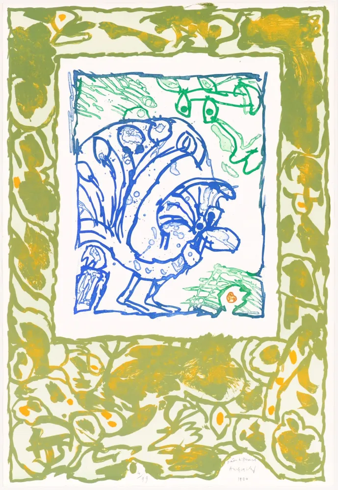 Litografía Alechinsky - Paon différencié