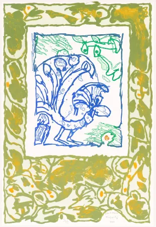 Litografía Alechinsky - Paon différencié