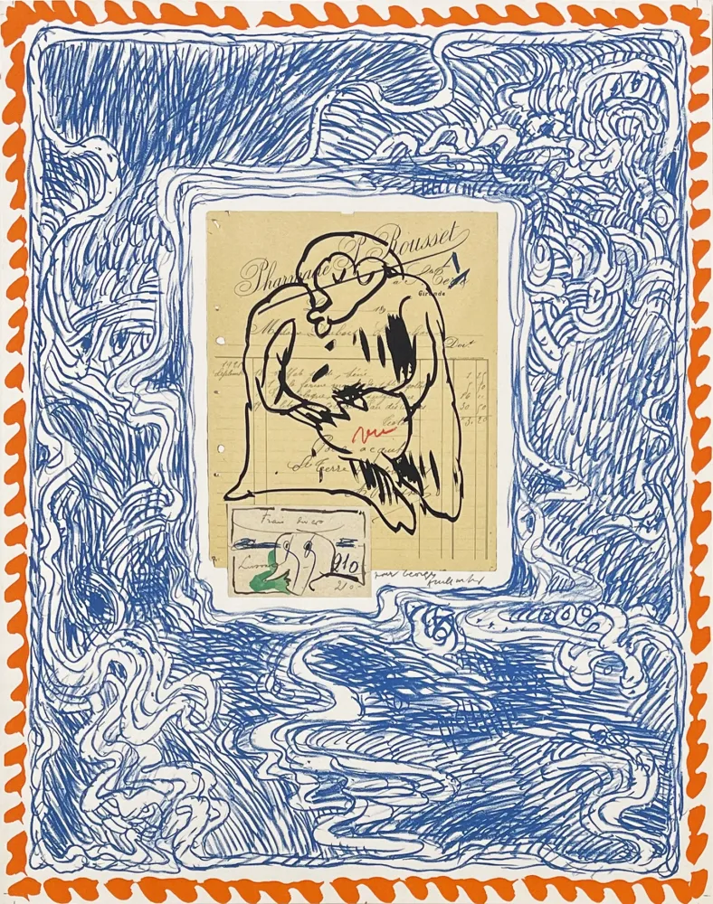 Litografía Alechinsky - Papiers traités