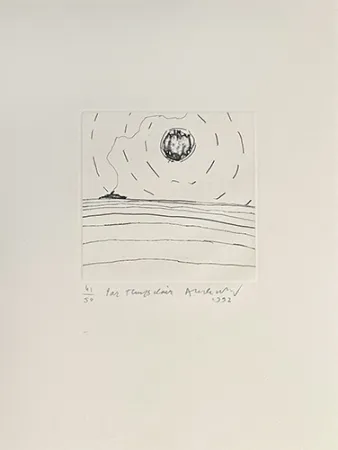 Grabado Alechinsky - Par temps clair