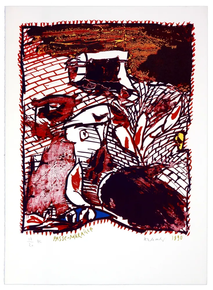 Litografía Alechinsky - Passe Muraille