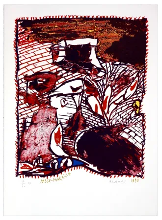 Litografía Alechinsky - Passe Muraille