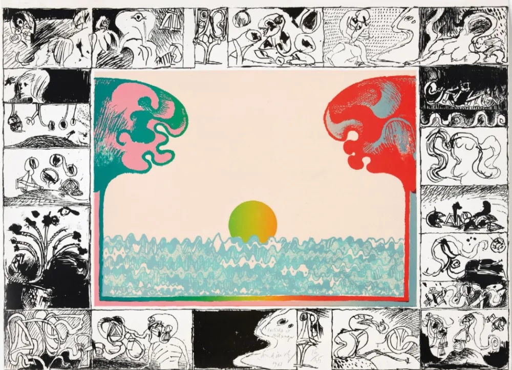 Litografía Alechinsky - Pastiche et mélange