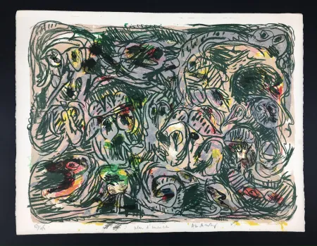 Litografía Alechinsky - Plan d'asemble