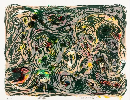 Litografía Alechinsky - Plan d'ensemble