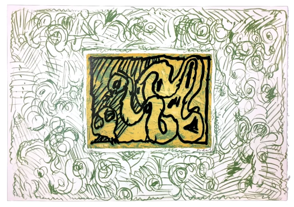 Linograbado Alechinsky - Planche I