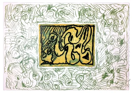 Linograbado Alechinsky - Planche I