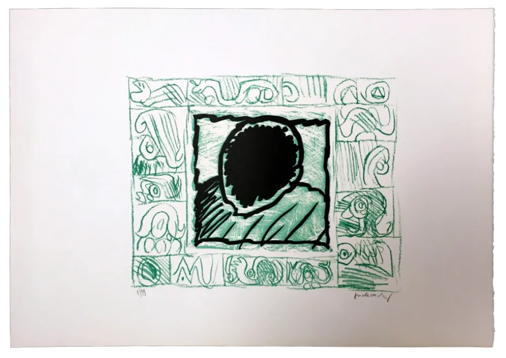 Linograbado Alechinsky - Planche VI