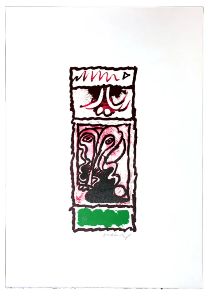 Linograbado Alechinsky - Planche X