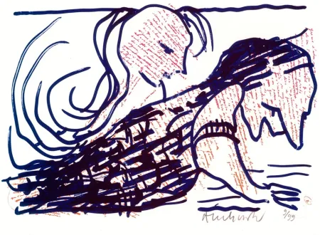 Litografía Alechinsky - Pointes et feutres