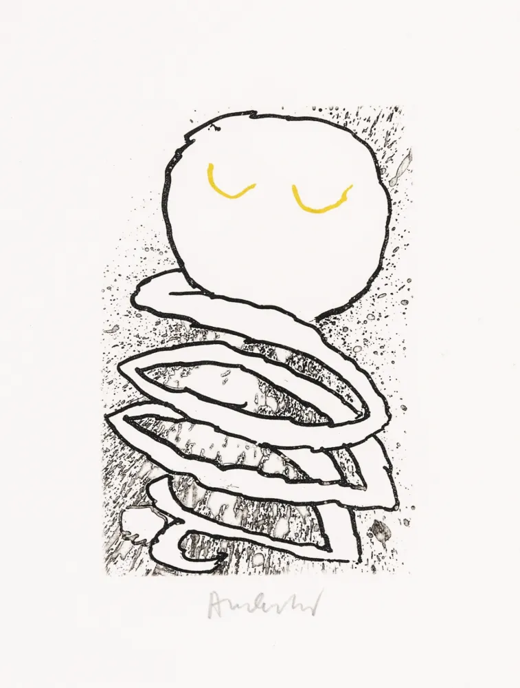 Aguafuerte Y Aguatinta Alechinsky - Pointes Planche V bis