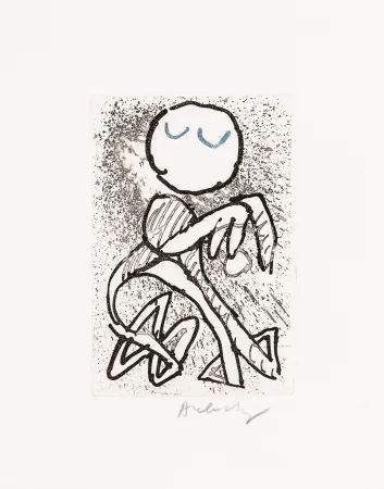 Aguafuerte Y Aguatinta Alechinsky - Pointes Planche XIV bis