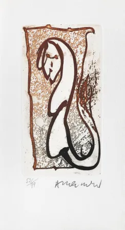 Grabado Alechinsky - Pour Joyce Mansour