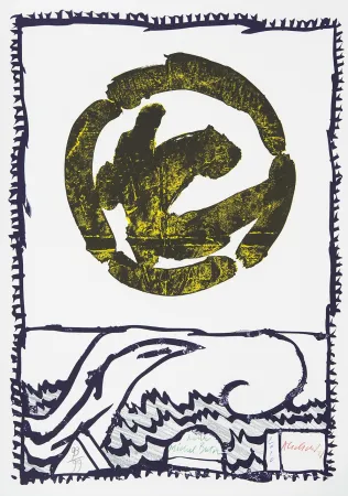 Litografía Alechinsky - Pour Michel Butor