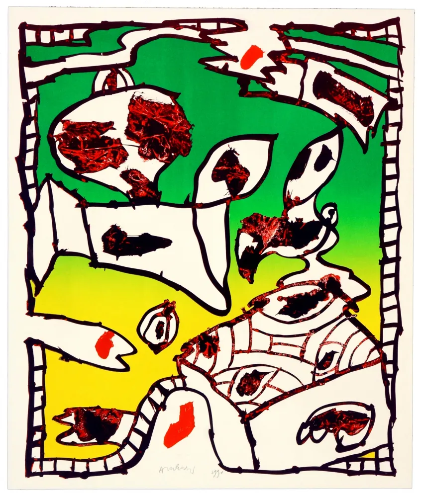 Litografía Alechinsky - Pour Saluer