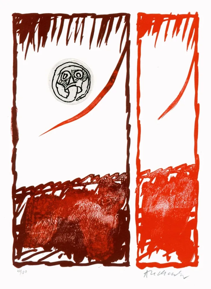 Aguafuerte Alechinsky - Pour Vacillations