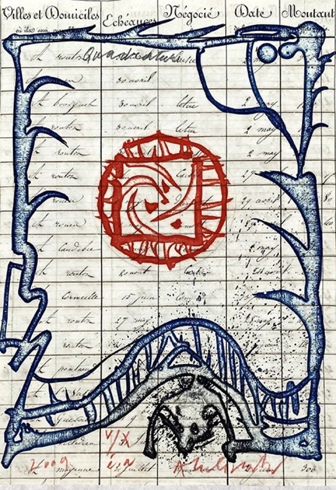 Grabado Alechinsky - Quadrature