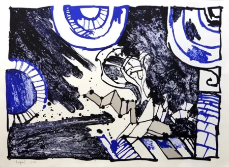 Litografía Alechinsky - Rappel 