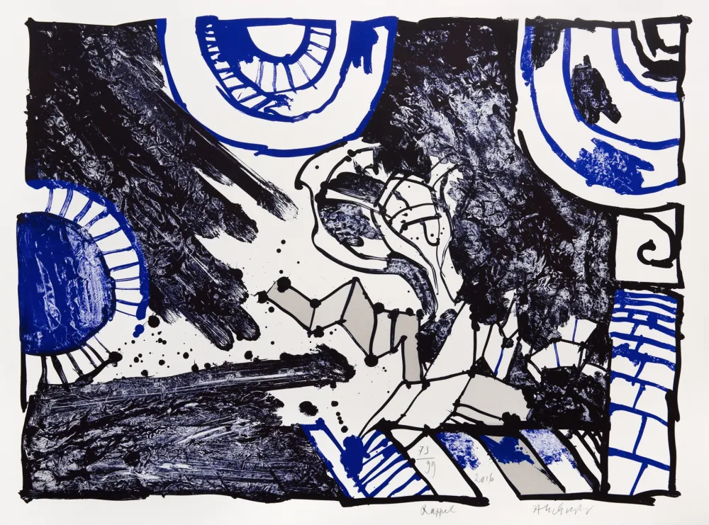 Litografía Alechinsky - Rappel