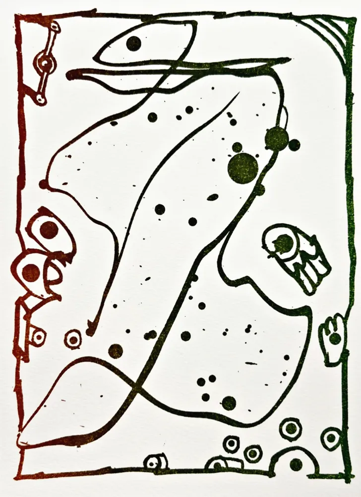 Litografía Alechinsky - Résumé