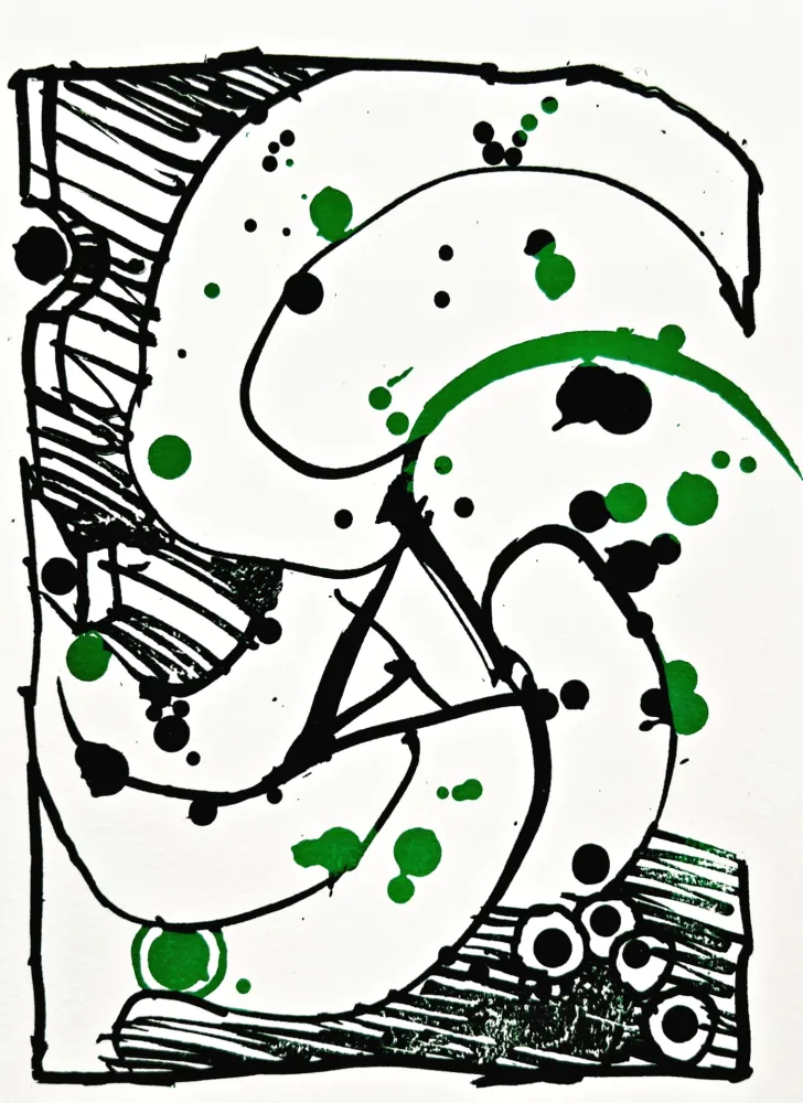 Litografía Alechinsky - Résumé