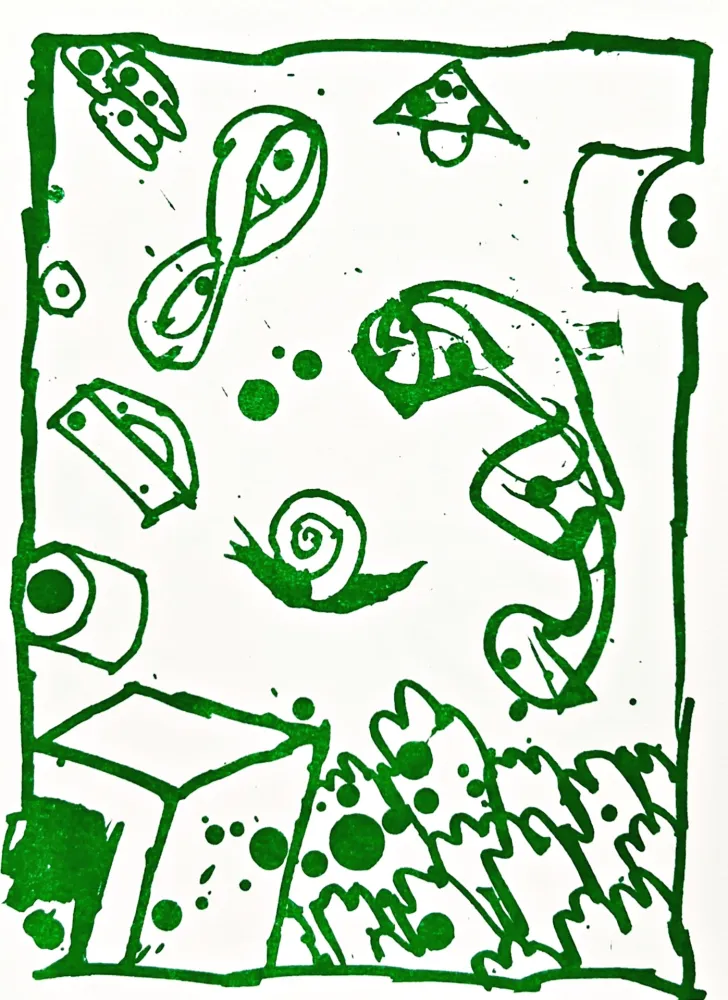 Litografía Alechinsky - Résumé