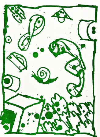 Litografía Alechinsky - Résumé