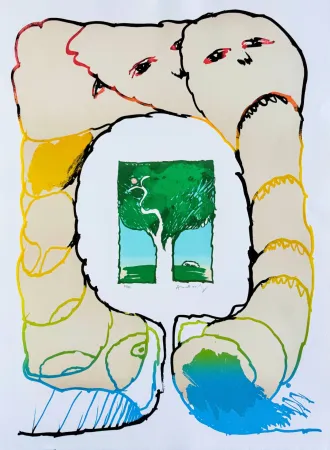 Litografía Alechinsky - Retour aux sources