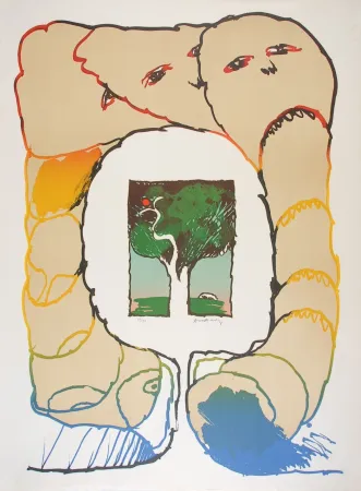 Litografía Alechinsky - Retour aux sources