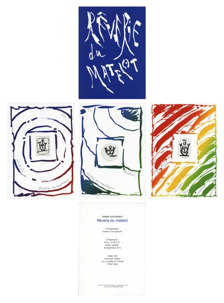 Grabado Alechinsky - Rêverie du Matelot I, II, III