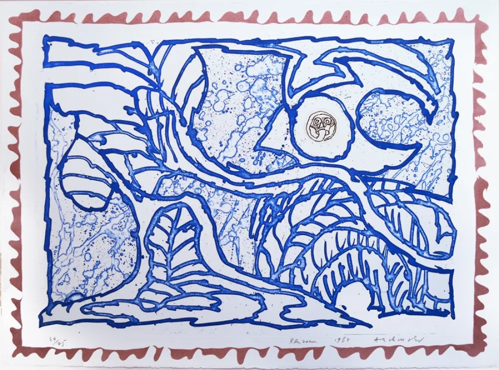 Grabado Alechinsky - Rhizomes