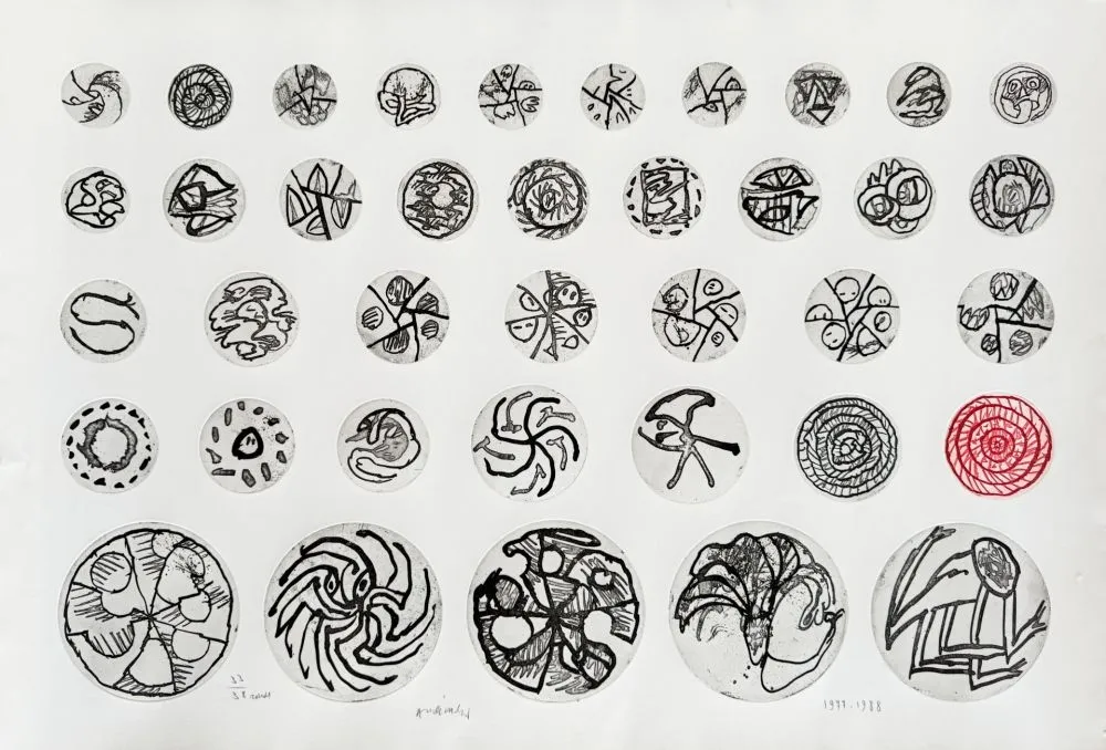 Aguafuerte Alechinsky - Ronds