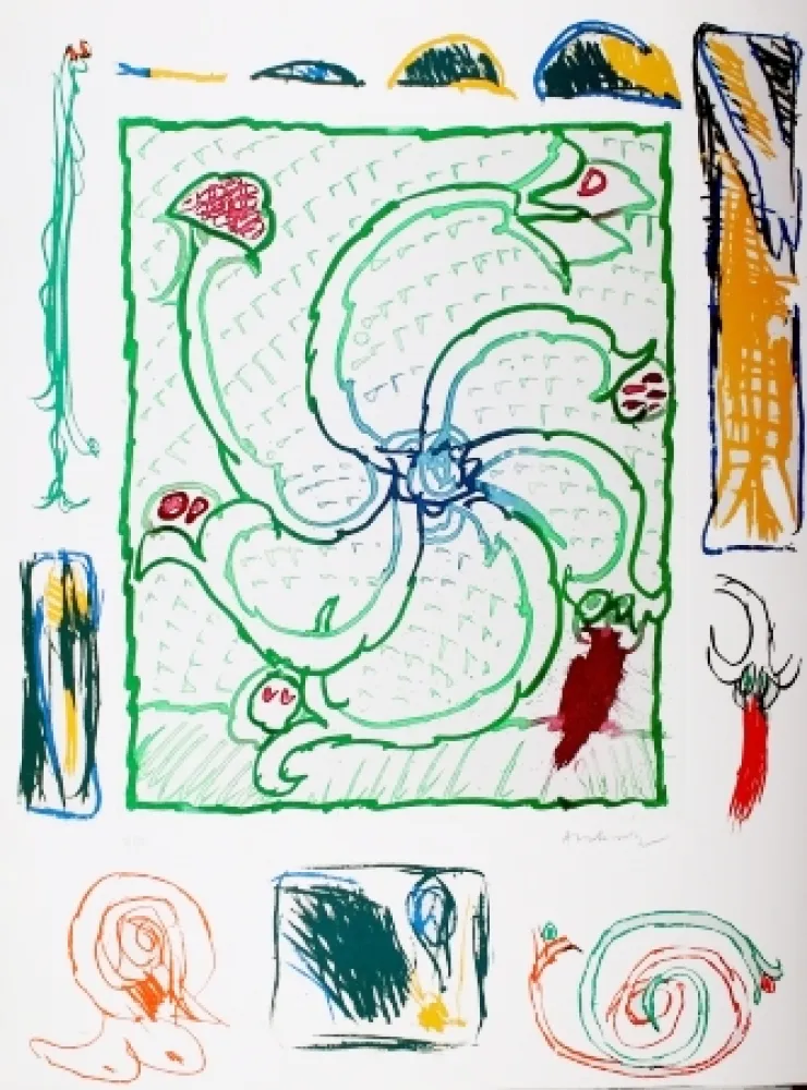 Grabado Alechinsky - Roue sans jante