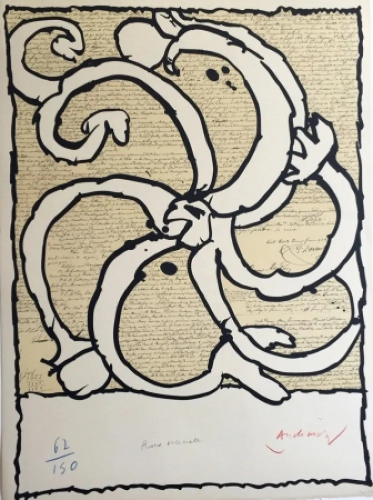 Litografía Alechinsky - Roue Vicinale