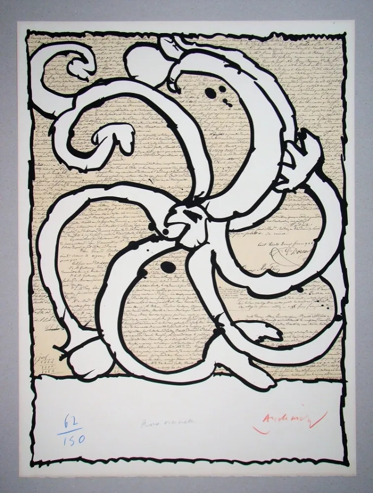 Litografía Alechinsky - Roue vicinale