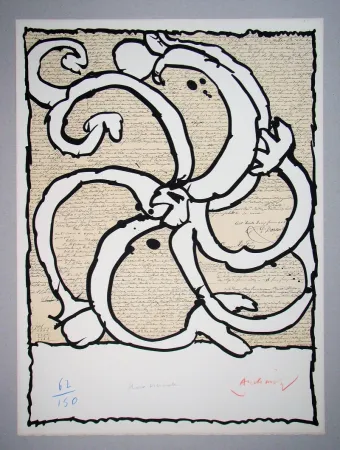 Litografía Alechinsky - Roue vicinale