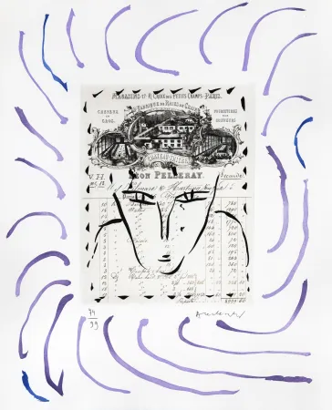 Grabado Alechinsky - Rue Croix-des Petits-Champs