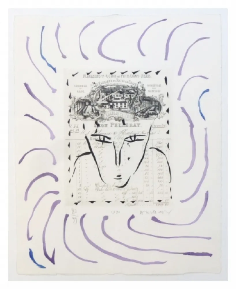 Grabado Alechinsky - Rue Croix des petits champs