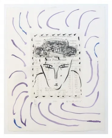 Grabado Alechinsky - Rue Croix des petits champs