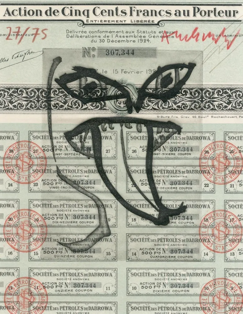 Aguafuerte Alechinsky - Ruine des compagnies pétrolières